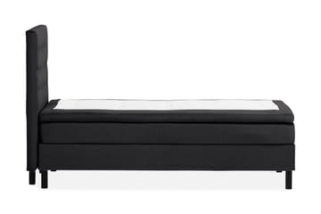 Scarlett Sängpaket 90x200 Memorymadrass - Knappad gavel Svart - Möbler - Säng - Kontinentalsäng