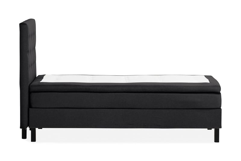 Scarlett Sängpaket 90x200 Memorymadrass - Knappad gavel Svart - Möbler - Säng - Kontinentalsäng
