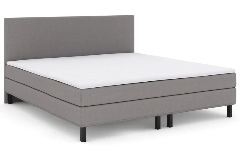 Select No 1 Komplett Sängpaket 210x210 - Ljusgrå/Svart - Möbler - Säng - Kontinentalsäng