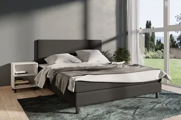 Select No 1 Komplett Sängpaket 210x210 - Mörkgrå/Svart - Möbler - Säng - Kontinentalsäng