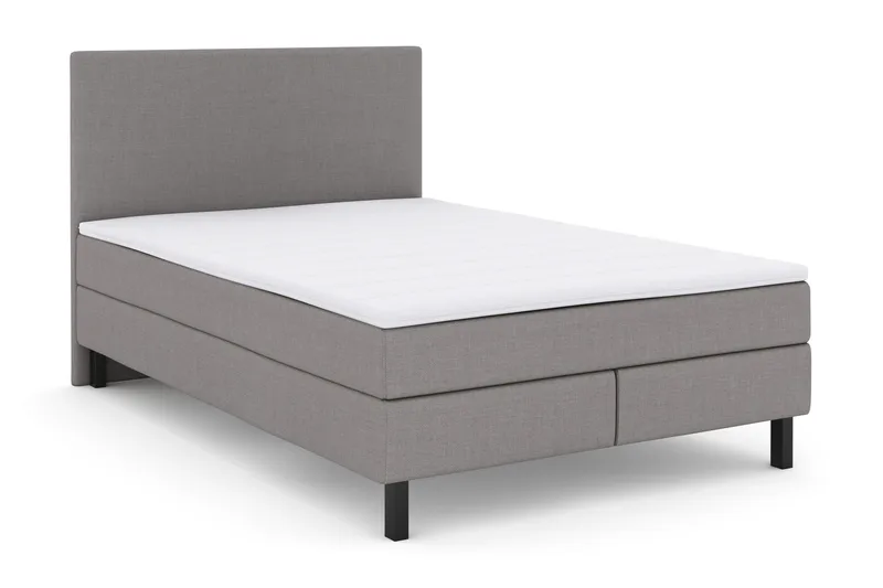 Select No 2 Komplett Sängpaket 140x200 - Ljusgrå/Svart - Möbler - Säng - Kontinentalsäng