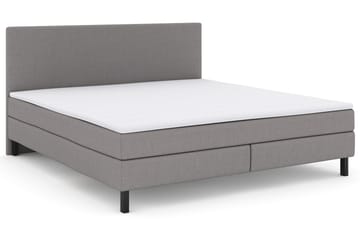 Select No 2 Komplett Sängpaket 210x210 - Ljusgrå/Svart - Möbler - Säng - Kontinentalsäng