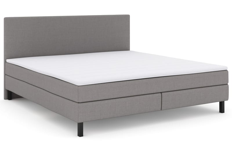 Select No 2 Komplett Sängpaket 210x210 - Ljusgrå/Svart - Möbler - Säng - Kontinentalsäng