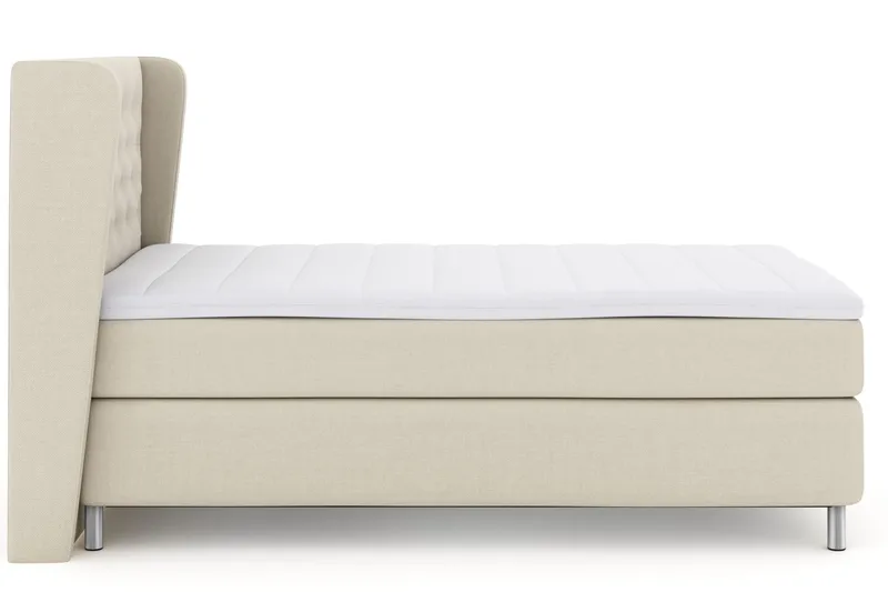 Select No 3 Komplett Sängpaket 120x200 Fast - Beige/Metall - Möbler - Säng - Enkelsäng