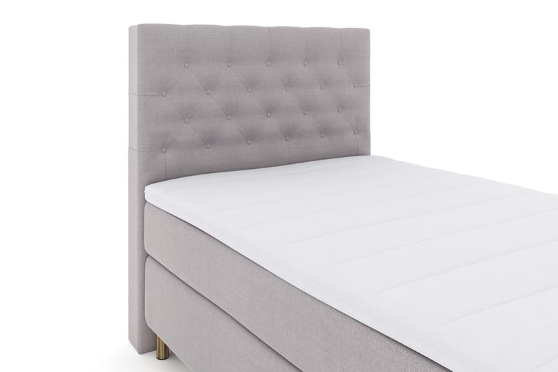 Select No 3 Komplett Sängpaket 120x200 Fast - Ljusgrå/Koppar - Möbler - Säng - Enkelsäng