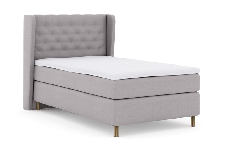 Select No 3 Komplett Sängpaket 120x200 Fast - Ljusgrå/Koppar - Möbler - Säng - Enkelsäng