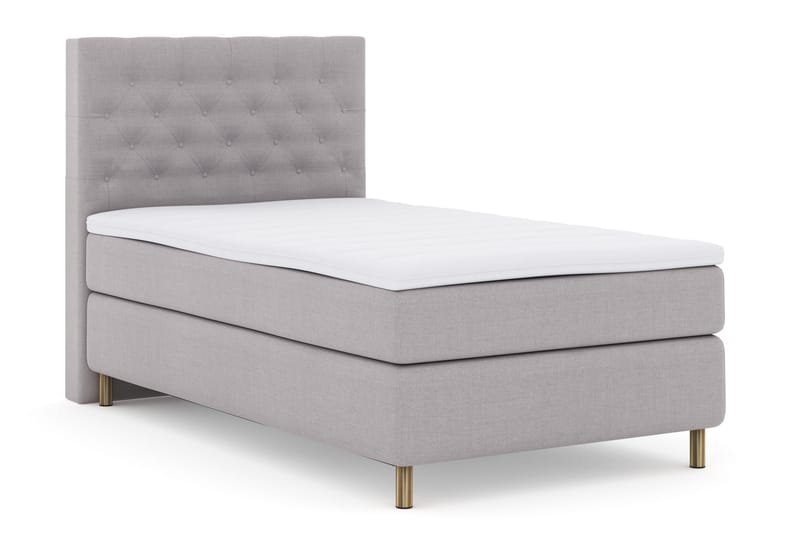 Select No 3 Komplett Sängpaket 120x200 Fast - Ljusgrå/Koppar - Möbler - Säng - Enkelsäng