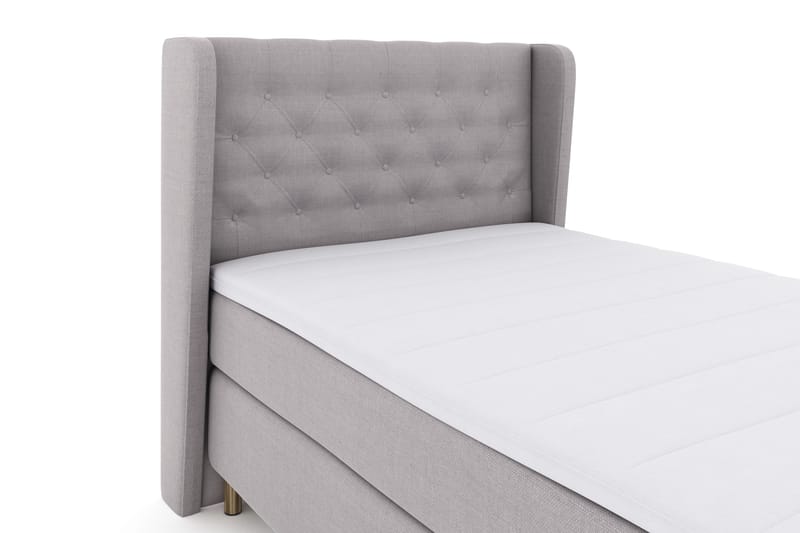 Select No 3 Komplett Sängpaket 120x200 Fast - Ljusgrå/Koppar - Möbler - Säng - Enkelsäng