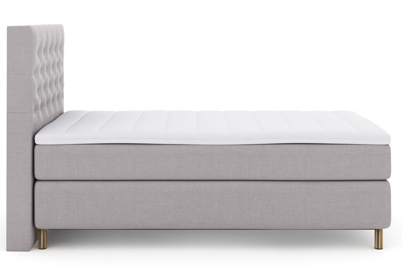 Select No 3 Komplett Sängpaket 120x200 Fast - Ljusgrå/Koppar - Möbler - Säng - Enkelsäng