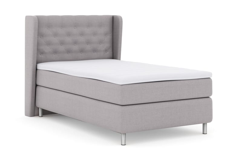 Select No 3 Komplett Sängpaket 120x200 Fast - Ljusgrå/Metall - Möbler - Säng - Enkelsäng