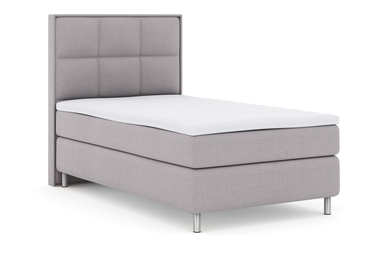 Select No 3 Komplett Sängpaket 120x200 Fast - Ljusgrå/Metall - Möbler - Säng - Enkelsäng
