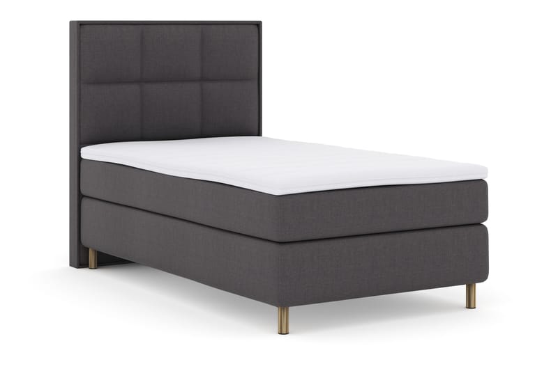 Select No 3 Komplett Sängpaket 120x200 Fast - Mörkgrå/Koppar - Möbler - Säng - Enkelsäng