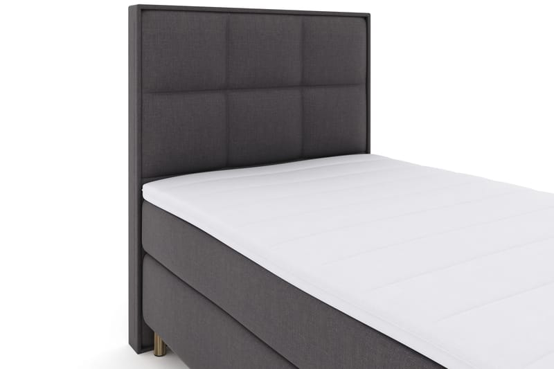 Select No 3 Komplett Sängpaket 120x200 Fast - Mörkgrå/Koppar - Möbler - Säng - Enkelsäng