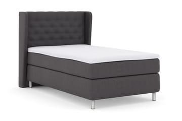 Select No 3 Komplett Sängpaket 120x200 Fast - Mörkgrå/Metall - Möbler - Säng - Enkelsäng