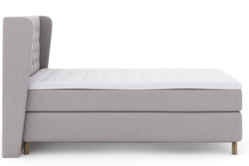 Select No 3 Komplett Sängpaket 120x200 Medium - Ljusgrå/Koppar - Möbler - Säng - Enkelsäng