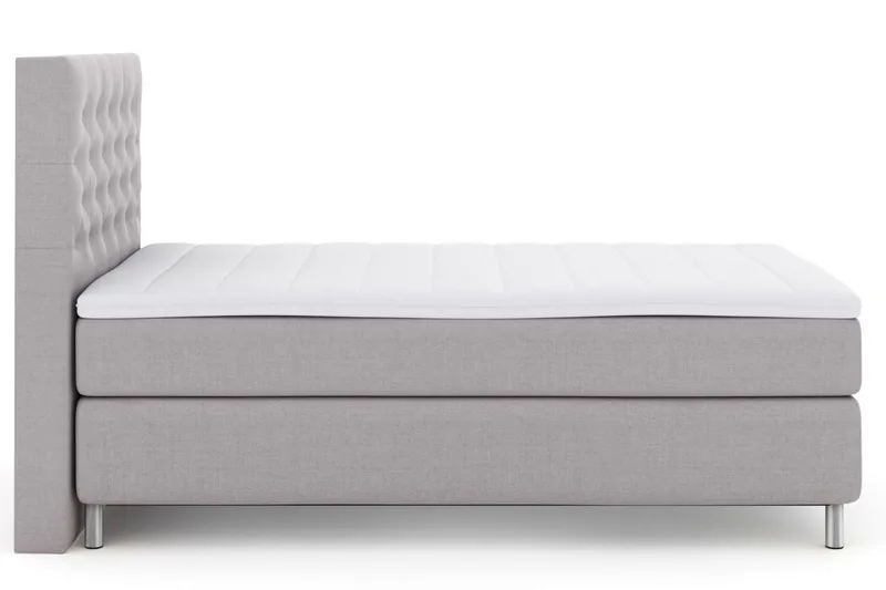 Select No 3 Komplett Sängpaket 120x200 Medium - Ljusgrå/Metall - Möbler - Säng - Enkelsäng
