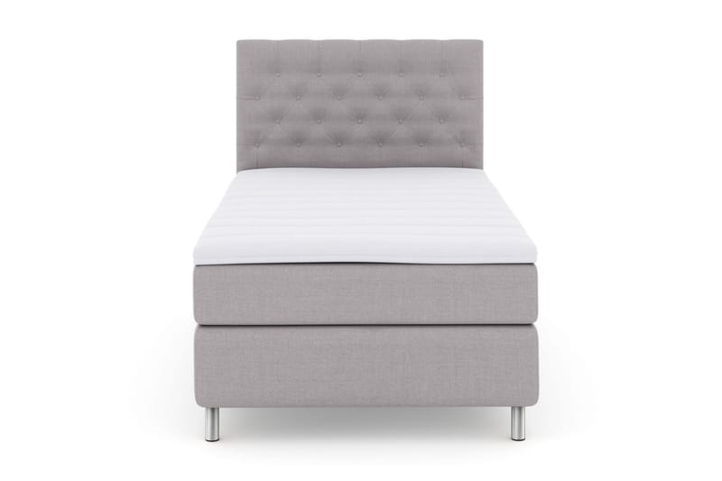 Select No 3 Komplett Sängpaket 120x200 Medium, Ljusgrå/Metall
