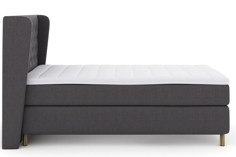 Select No 3 Komplett Sängpaket 120x200 Medium - Mörkgrå/Koppar - Möbler - Säng - Enkelsäng