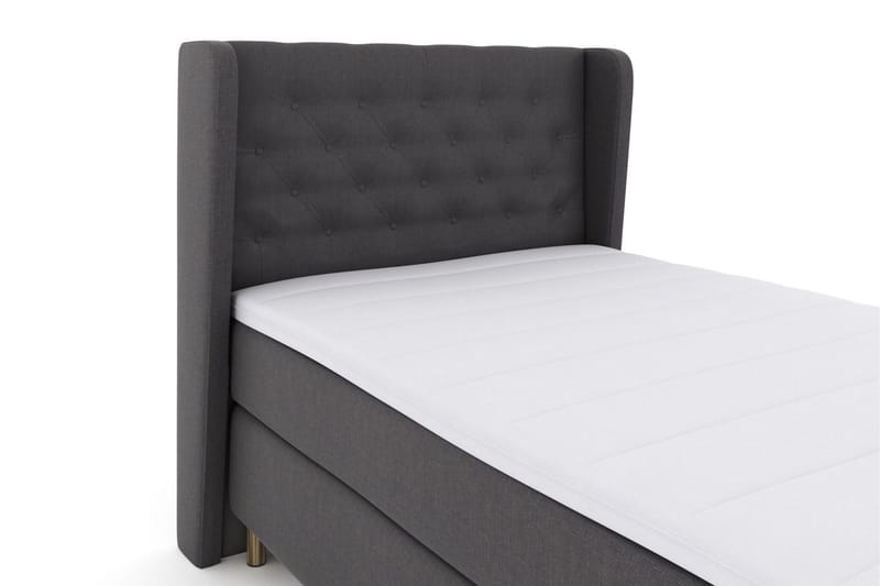 Select No 3 Komplett Sängpaket 120x200 Medium - Mörkgrå/Koppar - Möbler - Säng - Enkelsäng