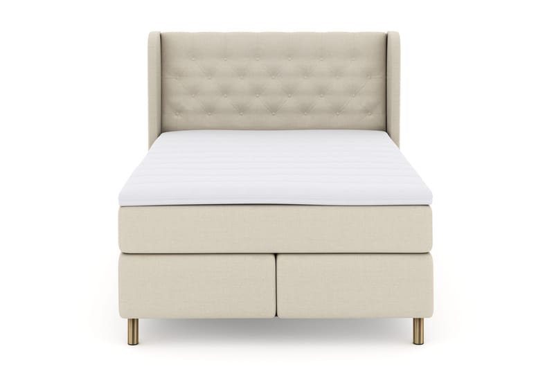 Select No 3 Komplett Sängpaket 140x200 Fast, Beige/Koppar