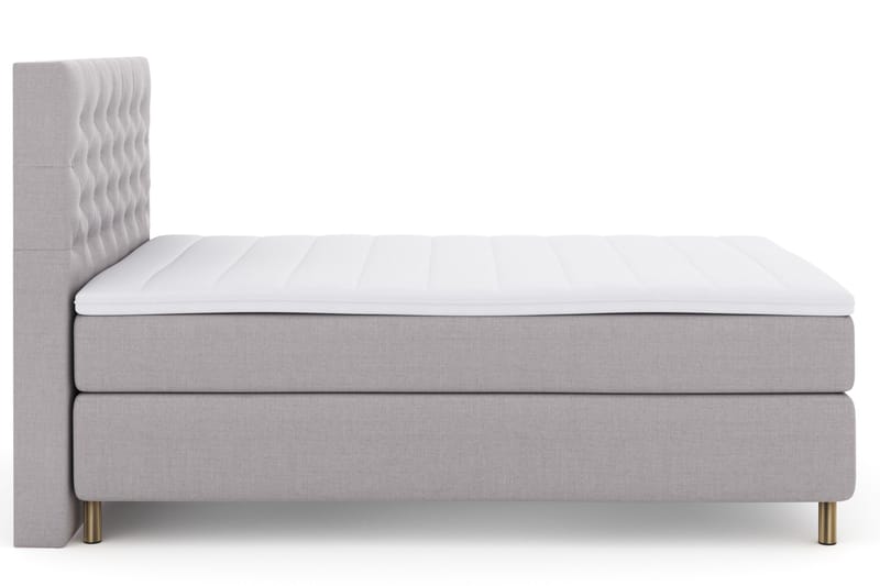 Select No 3 Komplett Sängpaket 140x200 Fast - Ljusgrå/Koppar - Möbler - Säng - Kontinentalsäng