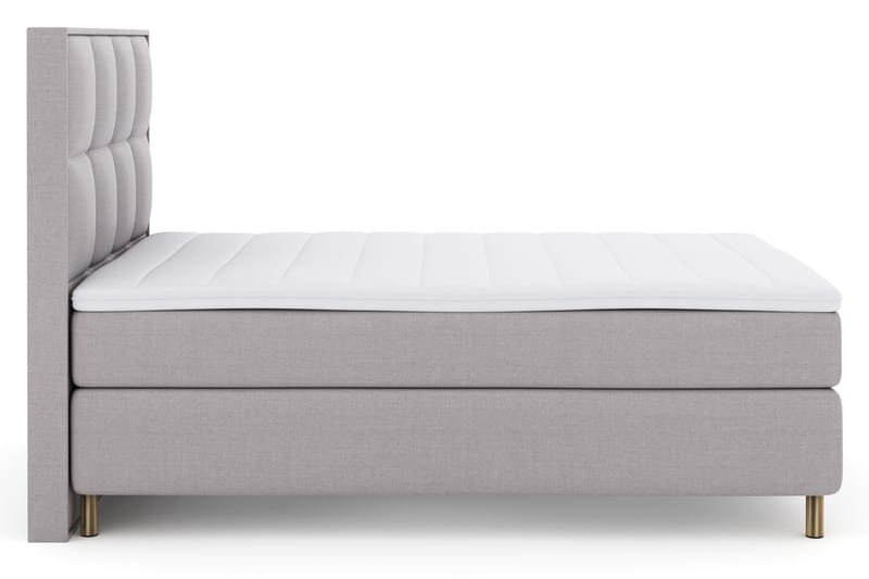 Select No 3 Komplett Sängpaket 140x200 Fast - Ljusgrå/Koppar - Möbler - Säng - Kontinentalsäng