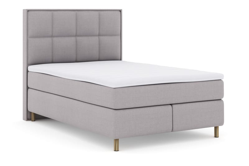 Select No 3 Komplett Sängpaket 140x200 Fast - Ljusgrå/Koppar - Möbler - Säng - Kontinentalsäng