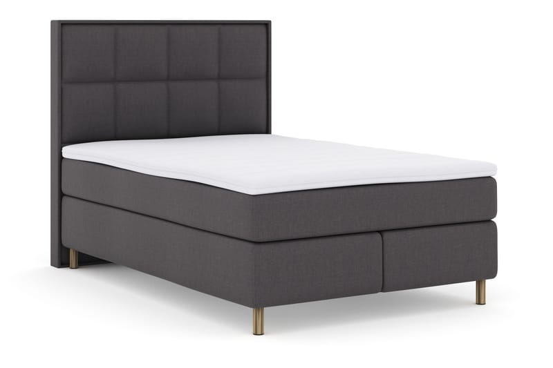 Select No 3 Komplett Sängpaket 140x200 Fast - Mörkgrå/Koppar - Möbler - Säng - Kontinentalsäng