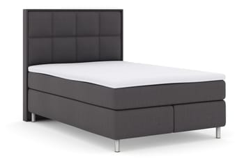 Select No 3 Komplett Sängpaket 140x200 Fast - Mörkgrå/Metall - Möbler - Säng - Kontinentalsäng