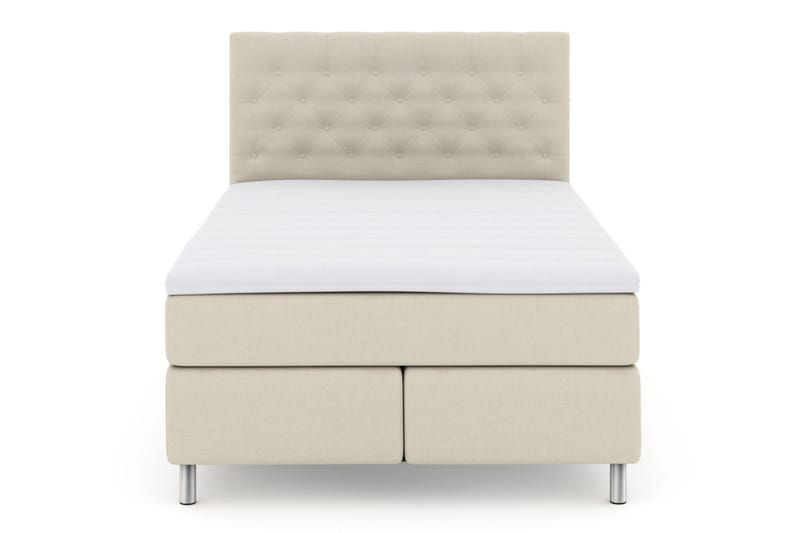 Select No 3 Komplett Sängpaket 140x200 Fast/Medium, Beige/Metall