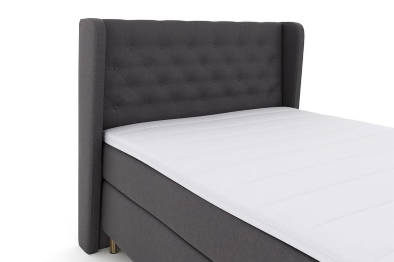 Select No 3 Komplett Sängpaket 140x200 Fast/Medium - Mörkgrå/Koppar - Möbler - Säng - Kontinentalsäng