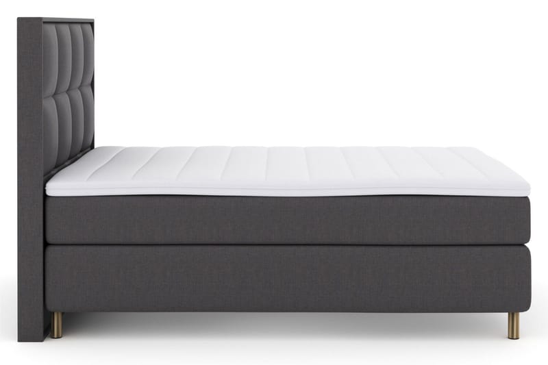 Select No 3 Komplett Sängpaket 140x200 Fast/Medium - Mörkgrå/Koppar - Möbler - Säng - Kontinentalsäng