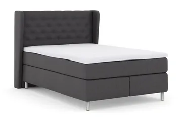 Select No 3 Komplett Sängpaket 140x200 Fast/Medium - Mörkgrå/Metall - Möbler - Säng - Kontinentalsäng