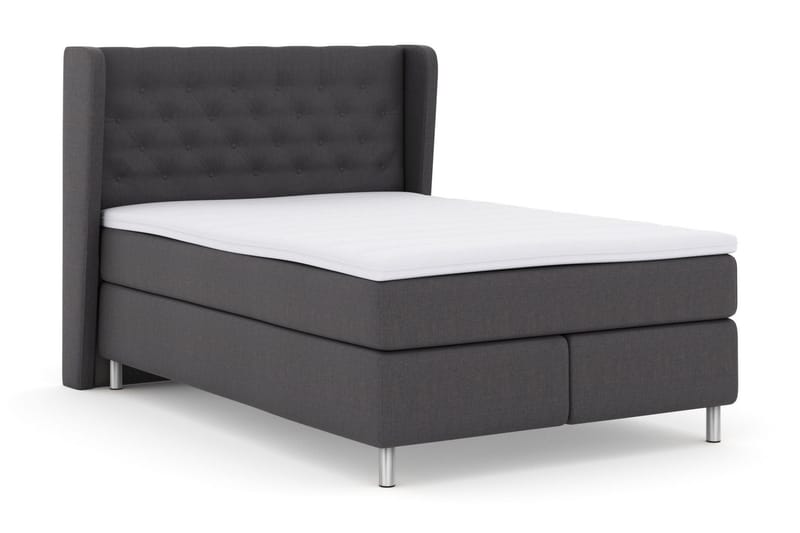 Select No 3 Komplett Sängpaket 140x200 Fast/Medium - Mörkgr å/Metall - Möbler - Säng - Kontinentalsäng