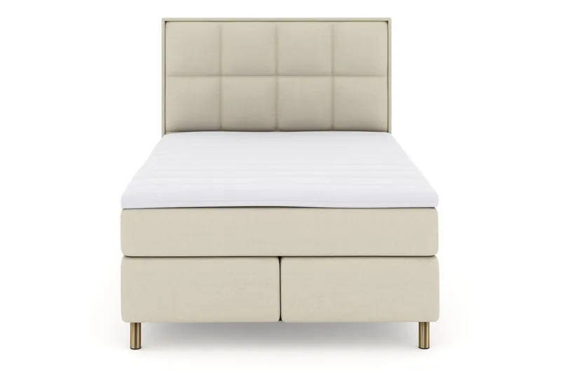Select No 3 Komplett Sängpaket 140x200 Medium, Beige/Koppar