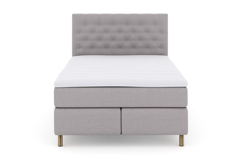 Select No 3 Komplett Sängpaket 140x200 Medium - Ljusgrå/Koppar - Möbler - Säng - Kontinentalsäng