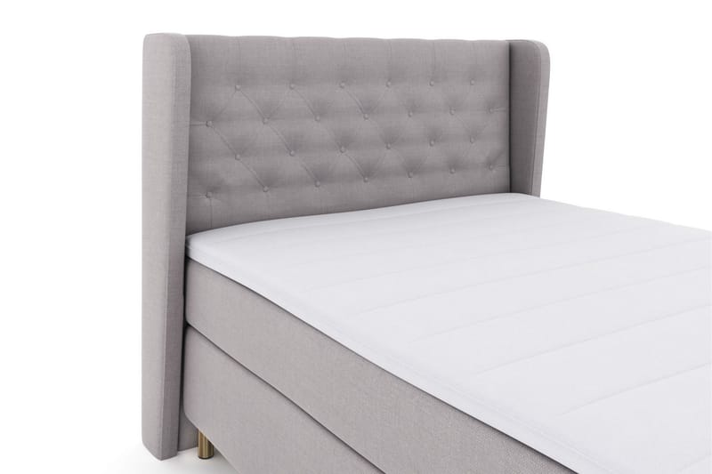 Select No 3 Komplett Sängpaket 140x200 Medium - Ljusgrå/Koppar - Möbler - Säng - Kontinentalsäng