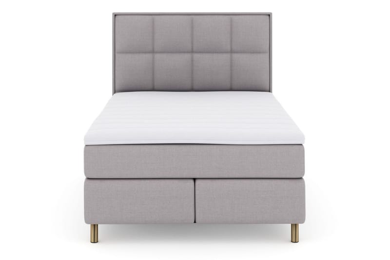 Select No 3 Komplett Sängpaket 140x200 Medium - Ljusgrå/Koppar - Möbler - Säng - Kontinentalsäng