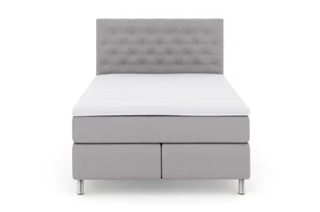 Select No 3 Komplett Sängpaket 140x200 Medium - Ljusgrå/Metall - Möbler - Säng - Kontinentalsäng