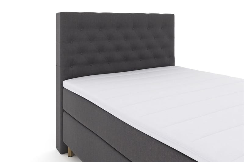Select No 3 Komplett Sängpaket 140x200 Medium - Mörkgrå/Koppar - Möbler - Säng - Kontinentalsäng
