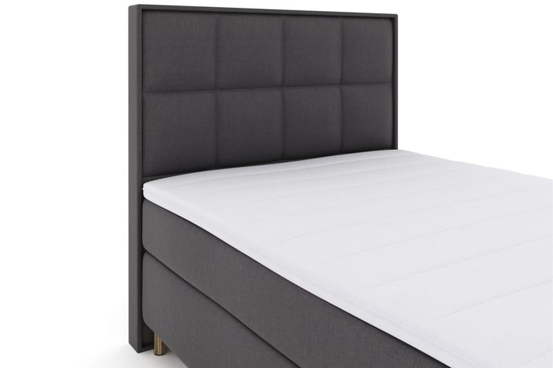Select No 3 Komplett Sängpaket 140x200 Medium - Mörkgrå/Koppar - Möbler - Säng - Kontinentalsäng
