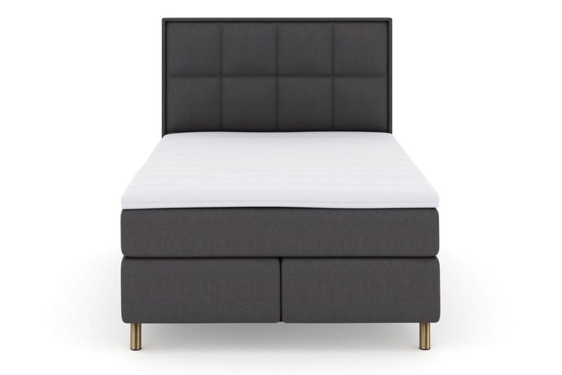 Select No 3 Komplett Sängpaket 140x200 Medium - Mörkgrå/Koppar - Möbler - Säng - Kontinentalsäng