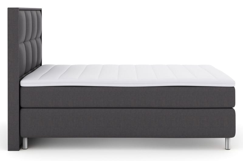 Select No 3 Komplett Sängpaket 140x200 Medium - Mörkgrå/Metall - Möbler - Säng - Kontinentalsäng