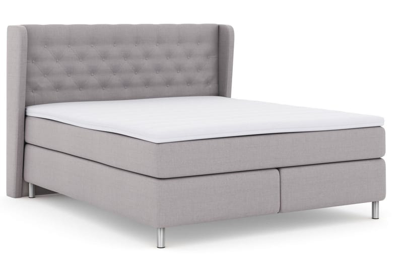 Select No 3 Komplett Sängpaket 160x200 Fast - Ljusgrå/Metall - Möbler - Säng - Kontinentalsäng