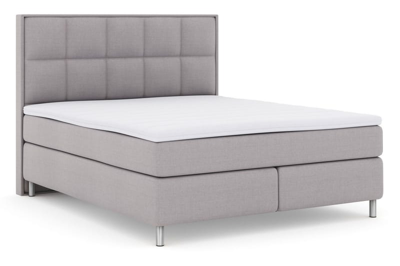 Select No 3 Komplett Sängpaket 160x200 Fast - Ljusgrå/Metall - Möbler - Säng - Kontinentalsäng