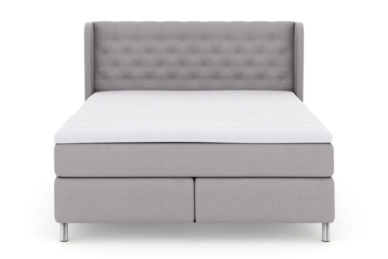 Select No 3 Komplett Sängpaket 160x200 Fast - Ljusgrå/Metall - Möbler - Säng - Kontinentalsäng
