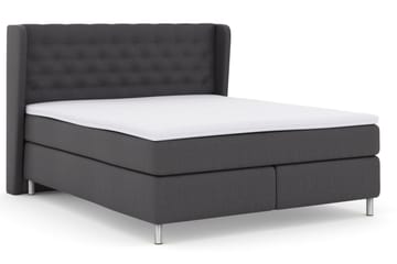 Select No 3 Komplett Sängpaket 160x200 Fast - Mörkgrå/Metall - Möbler - Säng - Kontinentalsäng