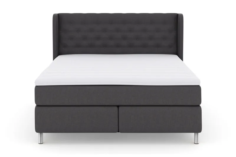 Select No 3 Komplett Sängpaket 160x200 Fast - Mörkgrå/Metall - Möbler - Säng - Kontinentalsäng