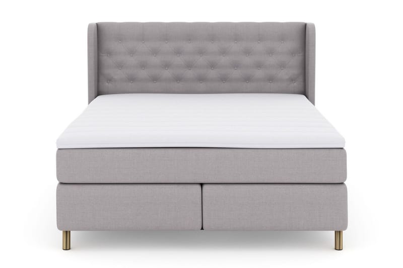 Select No 3 Komplett Sängpaket 160x200 Fast/Medium - Ljusgrå/Koppar - Möbler - Säng - Kontinentalsäng