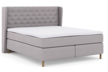 Select No 3 Komplett Sängpaket 160x200 Fast/Medium - Ljusgrå/Koppar - Möbler - Säng - Kontinentalsäng